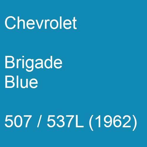 Chevrolet, Brigade Blue, 507 / 537L (1962).